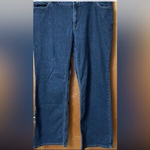 J.Jill Women SZ 16 Denim Bootcut Wide Leg Stretch Blue Jeans Classic Preppy Y2K